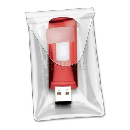Cardinal Brands Cardinal 21140 HOLDit Poly USB Pockets, Clear, Pack of 6 21140